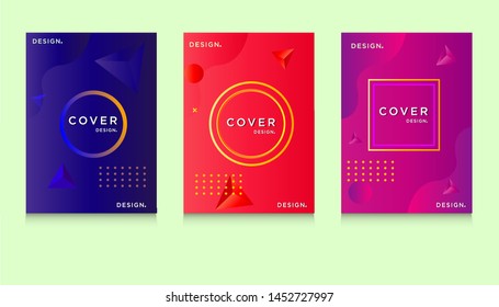 abstract modern cover design with memphis style. fun circle banner design with memphis element. can be used to advertising, cover, brochure, flyer, book, promotion sale banner. vector 