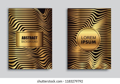 Abstract modern cover design.Golden background for brochure,poster or banner.Vector Eps 10.