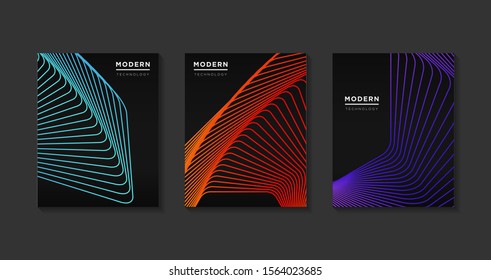 abstract modern covers design. futuristic art line halftone gradients.background modern template design for web. Cool gradients. Future geometric patterns. Eps 10 - Vector