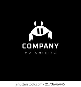 abstract modern crab logo design template