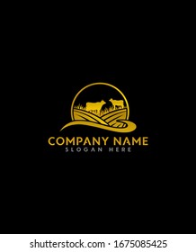 Abstract modern creative agriculture firm logo design, vector logo for business and company identity 