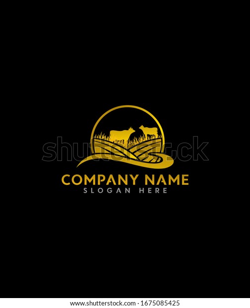 Abstract modern creative\
agriculture firm logo design, vector logo for business and company\
identity 