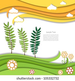 Abstract modern creative blue vector editable business website design with flower spring pattern textures