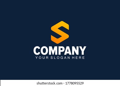 abstract modern creative business  s letter logo design vector. colorful s letter logo.