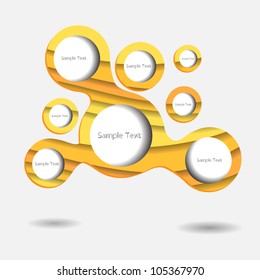 Abstract modern creative business speech bubbles