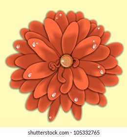 Abstract modern creative colorful vector summer 3d background with flower pattern textures