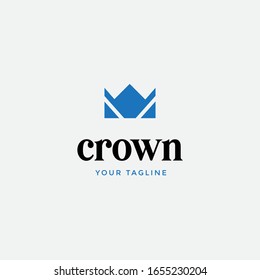 abstract modern Creative Crown Logo design vector template. Vintage Royal King Queen concept symbol