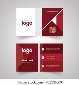 Abstract Modern & Creative Design Of Business Card. Clean Business Card Template. Vector Illustration