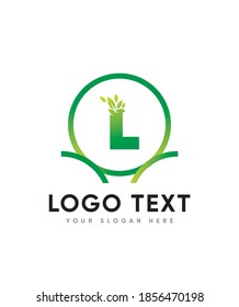 Resumen de folletos modernos de crecimiento creativo tipo de letra L plantilla de logotipo, logotipo vectorial para identidad empresarial y de empresa 
