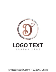 Abstract modern creative letter D logo template, Vector logo for business and company identity 