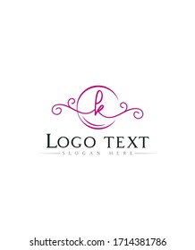 Descripción moderna de la plantilla de logotipo K letra creativa, logotipo vectorial para la identidad empresarial y de la empresa 