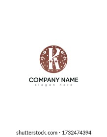 Resumen carta creativa moderna plantilla de logotipo K monograma, logotipo vector para identidad empresarial y de empresa 