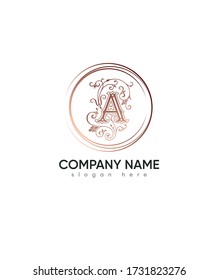 Resumen carta creativa moderna Una plantilla de logotipo, logotipo vector para la identidad empresarial y de la empresa    