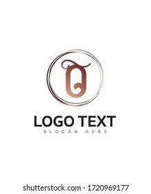 Descripción de la moderna carta creativa plantilla de logotipo O, logotipo vector para la identidad empresarial y de la empresa 