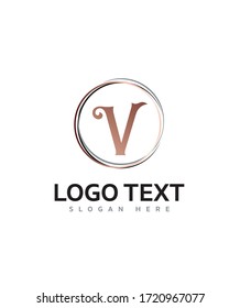 Abstract modern creative letter V logo template, Vector logo for business and company identity 
