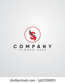 Abstract, Modern, Creative and Minimalist Letter S Logo Design Icon