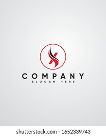 Abstract, Modern, Creative and Minimalist Letter X Logo Design Icon