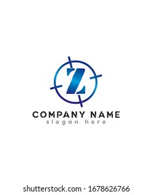 Abstraktes, modernes, kreatives und minimalistisches Z-Logo im Kreis Logo-Design-Symbol, Vektorillustration-Logo für Unternehmens- und Firmenidentität 