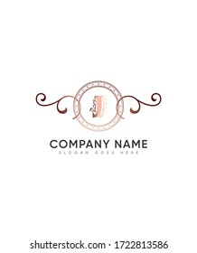 Abstract modern creative ornamental monogram letter J logo template, Vector logo for business and company identity 