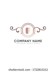 Maqueta del logotipo F, logotipo Vector para identidad empresarial y de empresa 