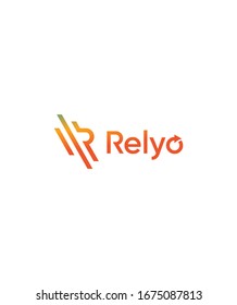 Diseño del logo moderno y creativo Relyo, logotipo vectorial para la identidad empresarial y de la empresa 