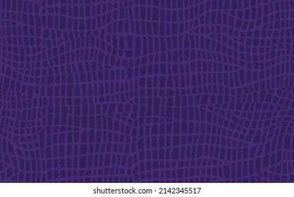 Abstract modern crocodile leather seamless pattern. Animals trendy background. Purple decorative vector illustration for print, fabric, textile. Modern ornament of stylized alligator skin.