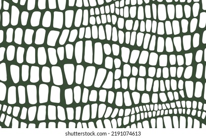 Abstract modern crocodile leather seamless pattern. Animals trendy background. Grey decorative vector illustration for print, fabric, textile. Modern ornament of stylized alligator skin.