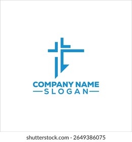 Resumo Moderno Cross Religious Logo