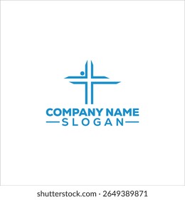 Resumo Moderno Cross Religious Logo