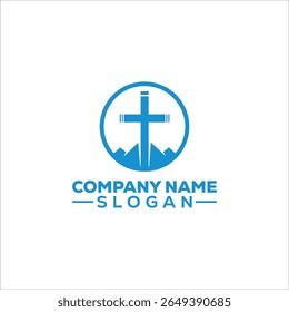 Resumo Moderno Cross Religious Logo