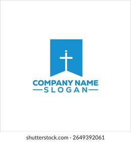 Resumo Moderno Cross Religious Logo
