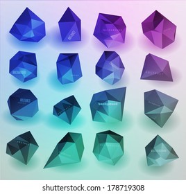 abstract modern crystal black Label, bubble , can be used for website, info-graphics, banner