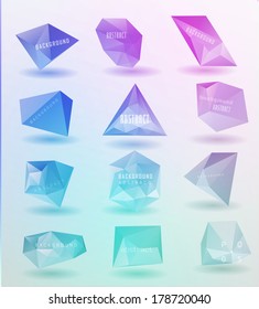 abstract modern crystal black Label, bubble , can be used for website, info-graphics, banner. 
