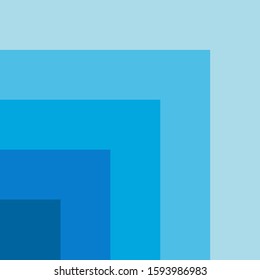 Abstract, modern, cubist background with blue colors.