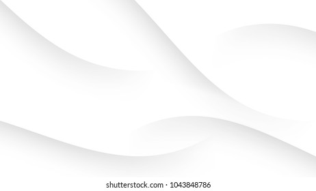 Abstract Modern Curve Gradient Lines White and Grey Vector Background.