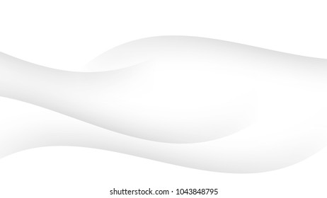 Abstract Modern Curve Gradient Lines White and Grey Vector Background.