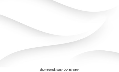 Abstract Modern Curve Gradient Lines White and Grey Vector Background.