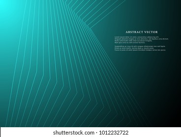 Abstract Modern curves Lines Designed on bright Background With Sample Text Area. Vector graphic illustration template for use in the projects business, science, education and technology.