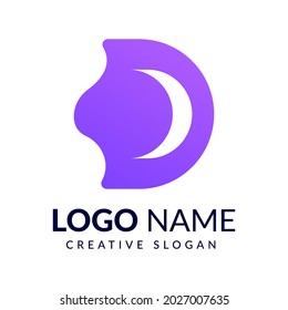 Abstract Modern D + Dream Logo Design.
