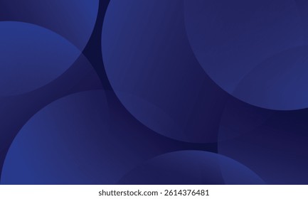 Abstract modern dark blue dynamic circle shape gradient template business background