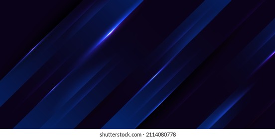 Abstract modern dark blue elegant  diagonal on dark background with lighting. You can use for ad, poster, template, business presentation. Vector illustration