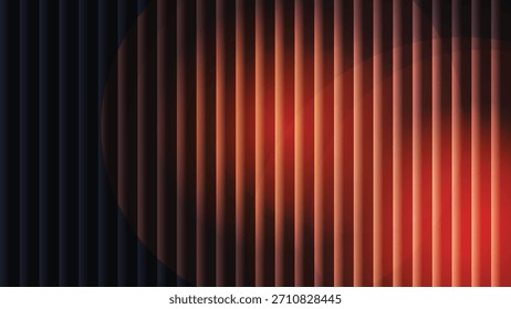 Abstrato moderno azul escuro, laranja e vermelho gradiente vertical listras ilustração, isolado no fundo branco, perfeito para web ou impressão.