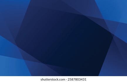 Abstract modern dark blue triangle overlapping frame Banner background for presentation template design