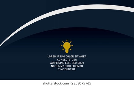 Resumen El fondo curvo del degradado oscuro moderno, se puede usar para diseños de negocios, presentaciones o cualquier diseño adecuado.