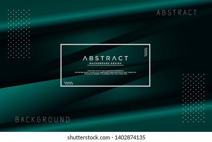 abstract modern dark green background with golden lines. background design. eps 10 vector editable file