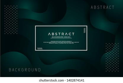 abstract modern dark green background with golden lines. background design. eps 10 vector editable file
