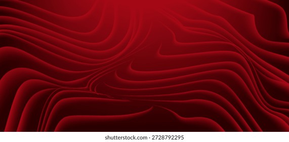 Abstrakter moderner dunkelroter geometrischer Hintergrund. Vektordesign-Konzept. Dekoratives Weblayout oder Poster, Banner