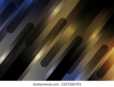 Abstract modern dark yellow graphic line presentation background. vector illustration.