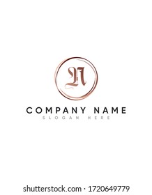 Abstract modern Decorative Gothic fonts initial letter N  logo template, vector logo for business and company identity 