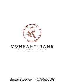 Abstract modern Decorative Gothic fonts initial letter K  logo template, vector logo for business and company identity 